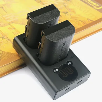 

LP-E6 LP-E6N Replacement Battery (2-Pack) and Smart LED Dual USB Charger for CANON EOS 7D Mark II 60D 60Da 70D 80D XC10