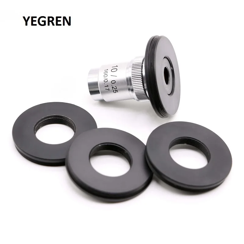 

M42 to RMS Adapter Ring Microscope Objective RMS Thread to M42 Interface for Micro Macro Photography M42x0.75 to Objective Lens