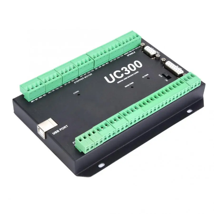 Контроллер ЧПУ 3/6 Axis Mach3 UC300 контроллер движения 300 кГц для с USB управлением
