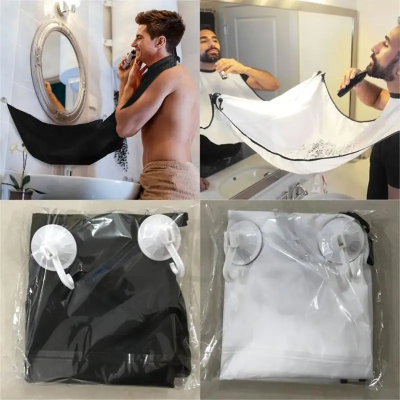 1pc Men Beards Shaving Aprons Creative Wall Mirror Suction Haircut Wrap Cape Home Salon Moustache Beard Shaving Apron 1pc Men Beards Shaving Aprons Creative Wall Mirror Suction Haircut Wrap Cape Home Salon Moustache Beard Shaving Apron