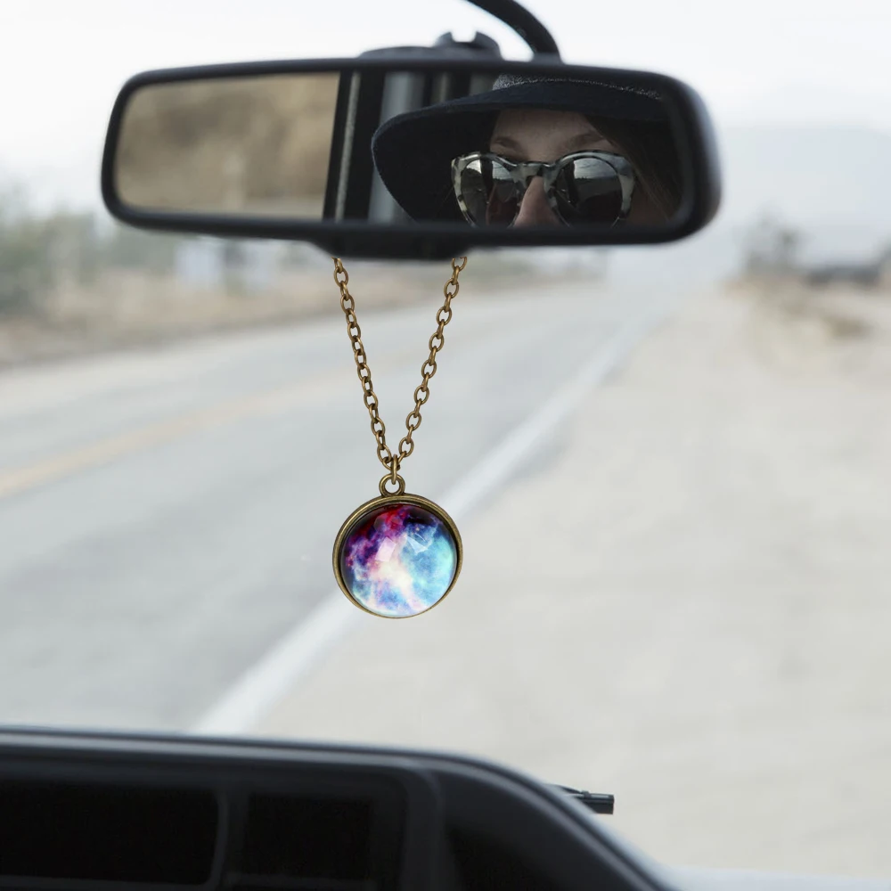 Car Rear View Mirror Ornament Universe in the Necklace Car Rear View Mirror Ornament Universe in the Necklace