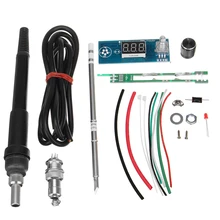 Горячая DIY электрический блок высокого качества основные возможности практичный Цифровой паяльник станция контроллер температуры наборы T12 ручка