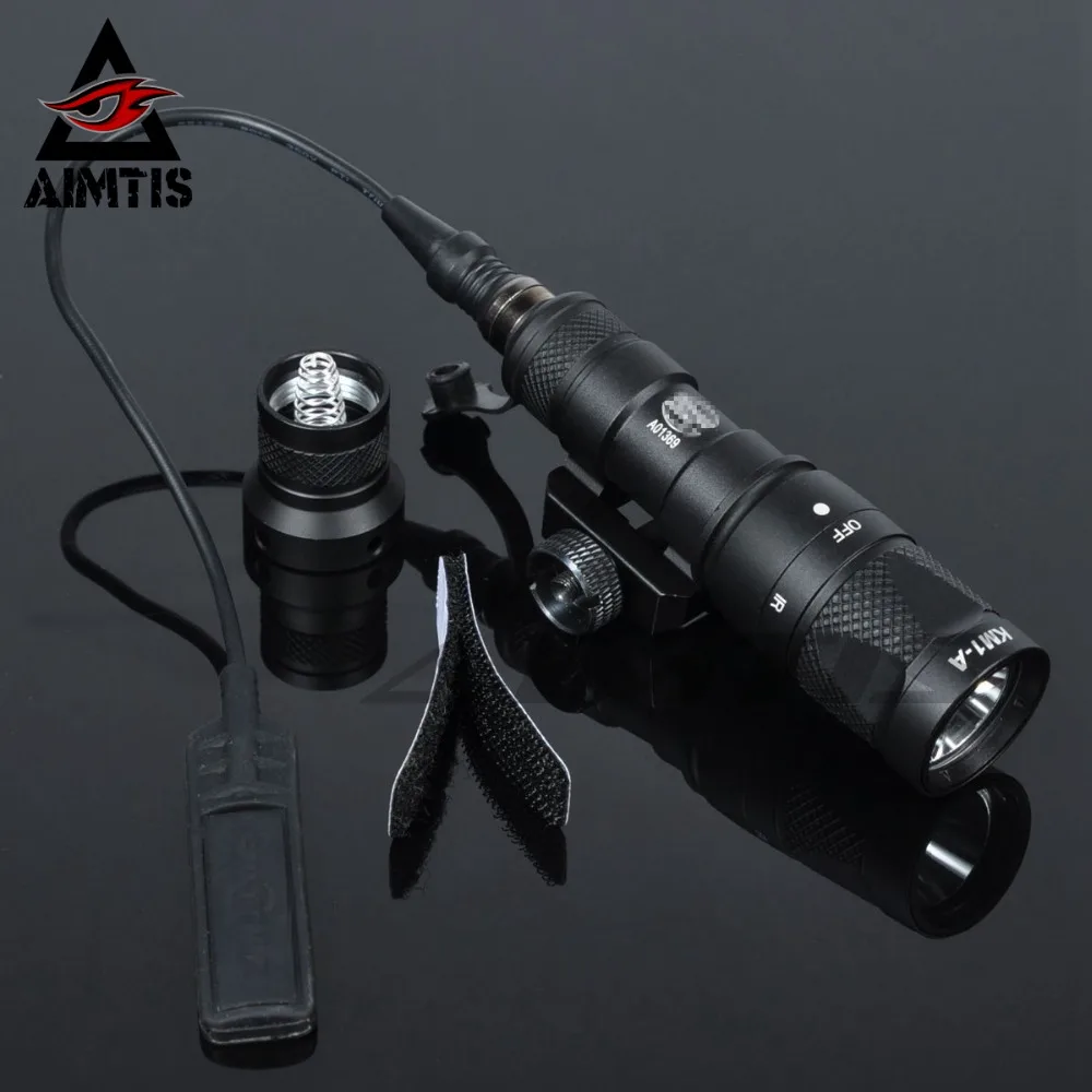 AIMTIS SF M300V Scout светильник светодиодный IR 20 мм рельсовый фонарь NV инфракрасный выходной винтовочный Тактический оружейный светильник для охоты Armas