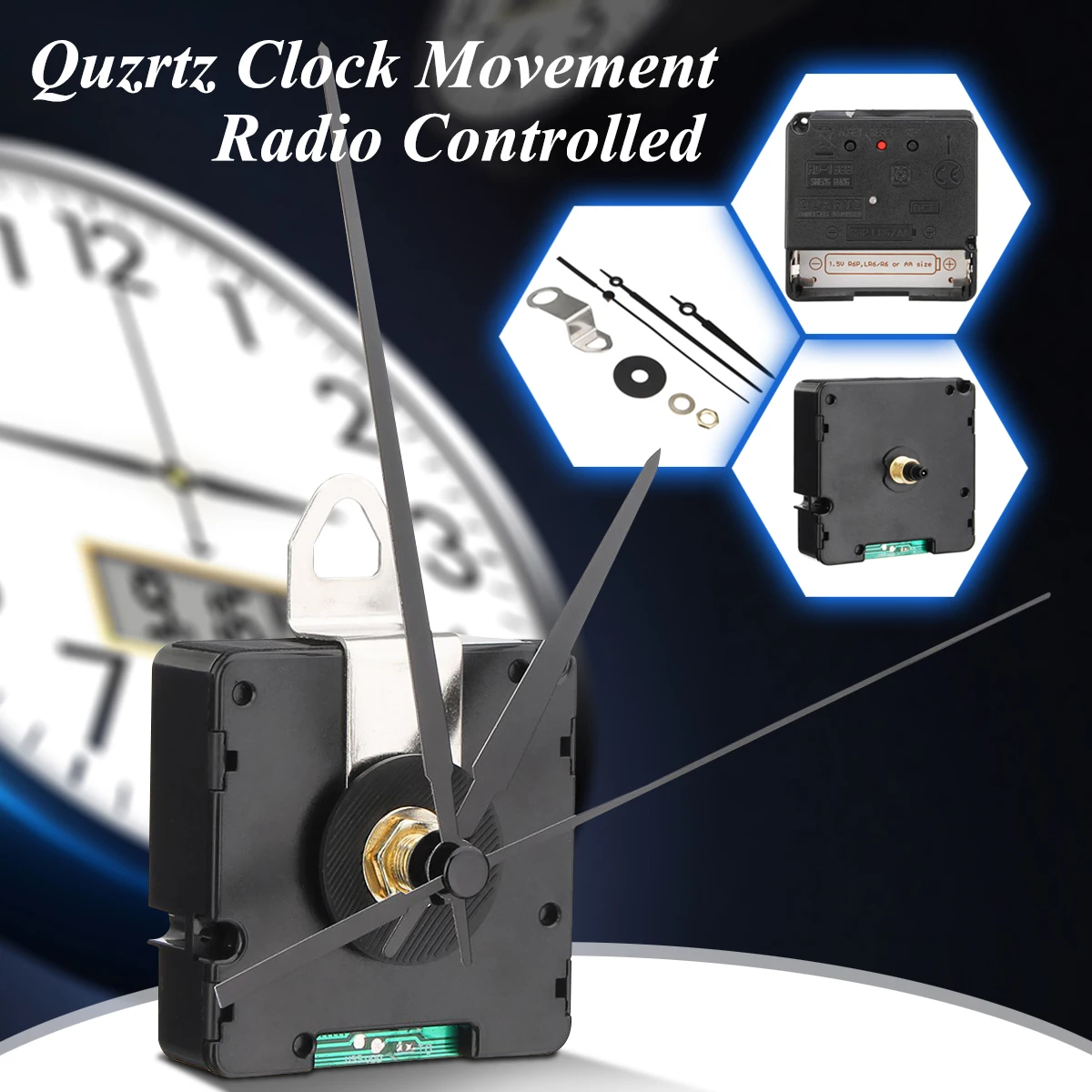 German Version Just for European Quartz Clock Movement Radio Controlled