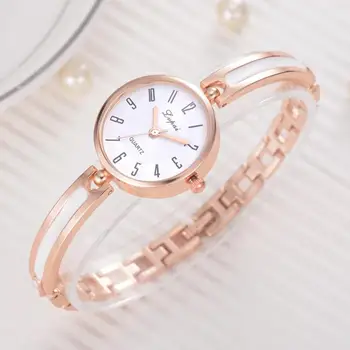 

Women Rhinestone Small Dial Bracelet Watches Luxury Delicate Alloy Strap Women Bracelet Watch Quartz Wristwatch