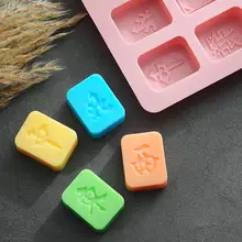 17 полости Китайский Маджонг силиконовые формы торт приспособления для выпечки своими руками лоток для льда Форма для шоколада Мучные Кондитерские изделия хлеб Инструменты для торта