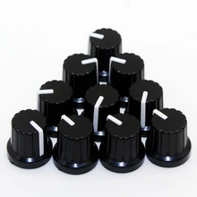 ^#Cheap Newest !! Hot Sale 10 Pcs 6mm Shaft Hole Dia Plastic Threaded Knurled Potentiometer Knobs Caps ^#Cheap Newest !! Hot Sale 10 Pcs 6mm Shaft Hole Dia Plastic Threaded Knurled Potentiometer Knobs Caps