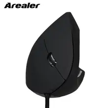 Вертикальный Мышь USB эргономичная оптическая Мышь регулируемая 800/1200/2000/3200 Точек на дюйм 5 кнопок Проводная для Mac ноутбука ПК