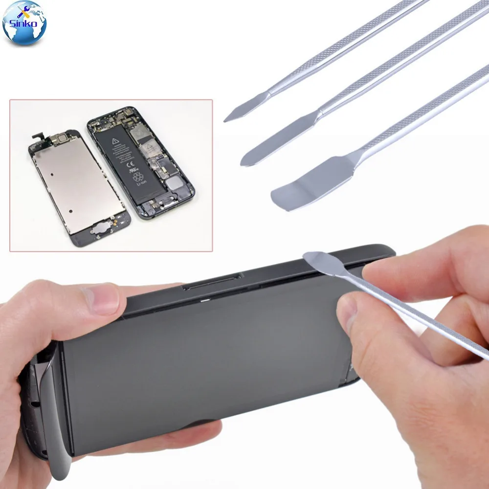 

Universal 3 pcs/set Metal Spudger Mobile Phone Repairing Opening Tools for iPhone for Samsung Laptop Tablet Phone Repairing Tool