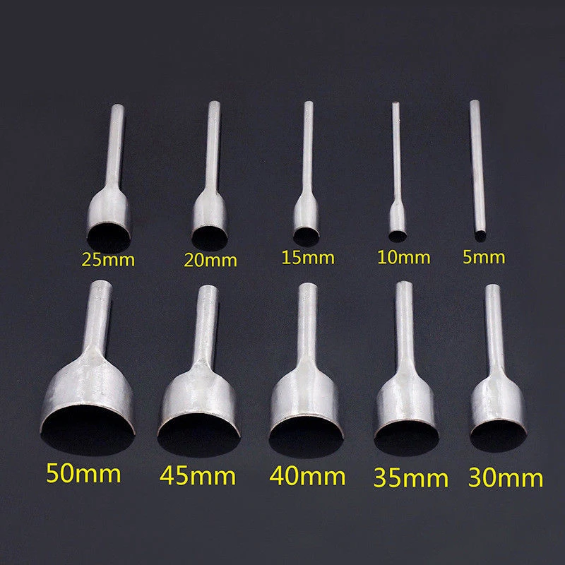 

silver 5-50mm Hollow Hole Steel Half-Round Punch Cutting Tool Leather Watch Band