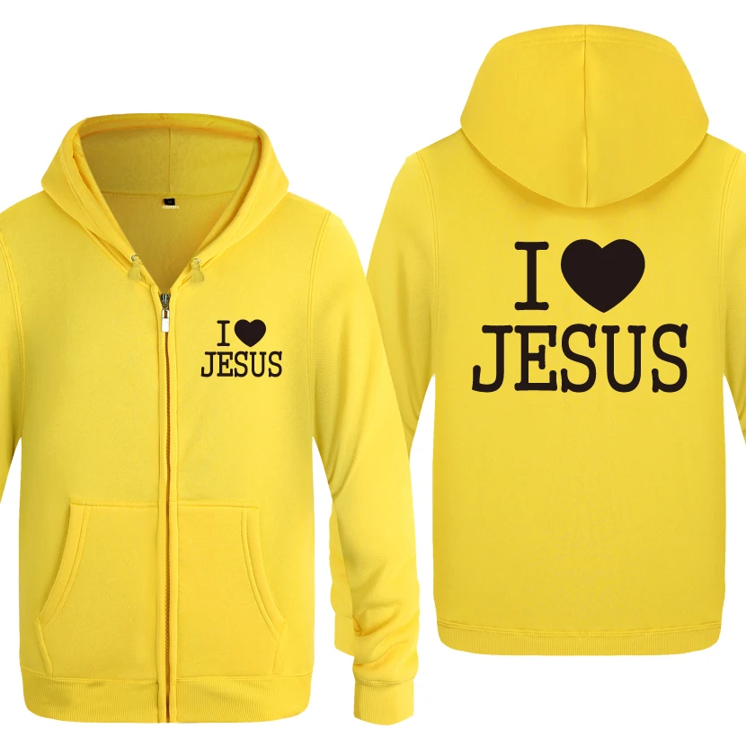 

I Like Jesus God Christian Sweatshirts Men 2018 Mens Zipper Hooded Fleece Hoodies Cardigans