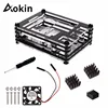 For Raspberry Pi 3 Case 9 Layer Acrylic Cover Shell Box With Cooling Fan And Heat Sink For Raspberry Pi 3 Model B+ Plus Hot ► Photo 1/6