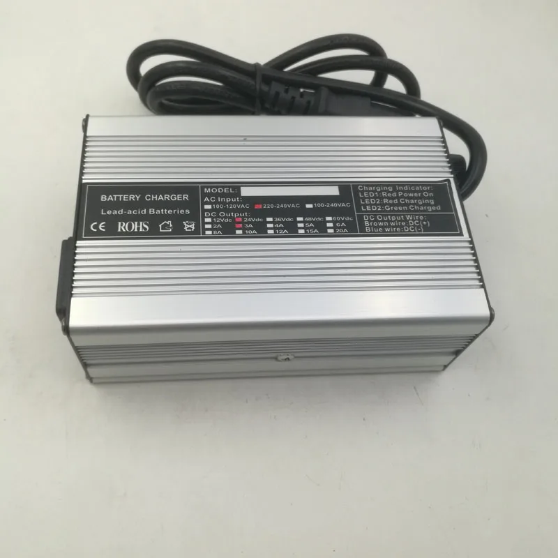 

24V 3A Battery Charger 29.4V Charging Output Voltage AC 110-220 V Input Voltage Lithium Battery Charger