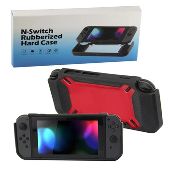 

Rubberized Hard Case Protect Case Screen Protective Rubber Hard Anti-Scratch Case Cover Shell for Nintendo Switch - Black