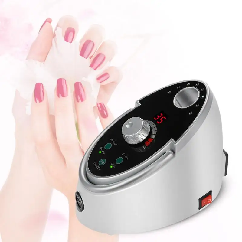 

65W 35000RPM Electric Nail Art Drilling Grinding Pen Machine Set Manicure Pedicure Tools With Foot Switch Nail Drill Machine Kit