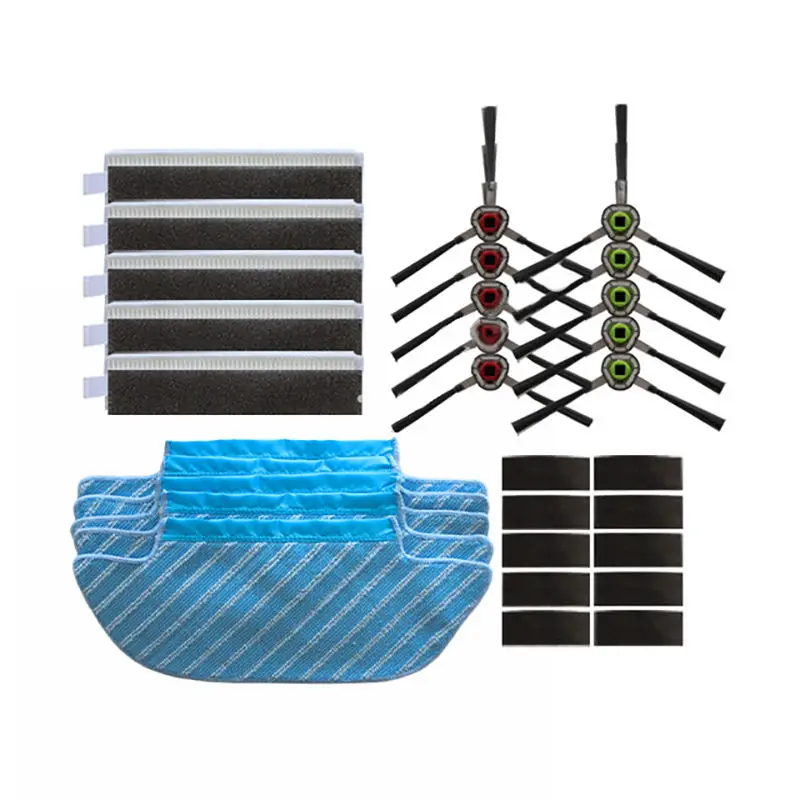 

Mop Cloth+Filter+Brush+Sponges+Magic Paste For Ecovacs Deebot Robot Dk33 Dk35 Vacuum Cleaner Parts