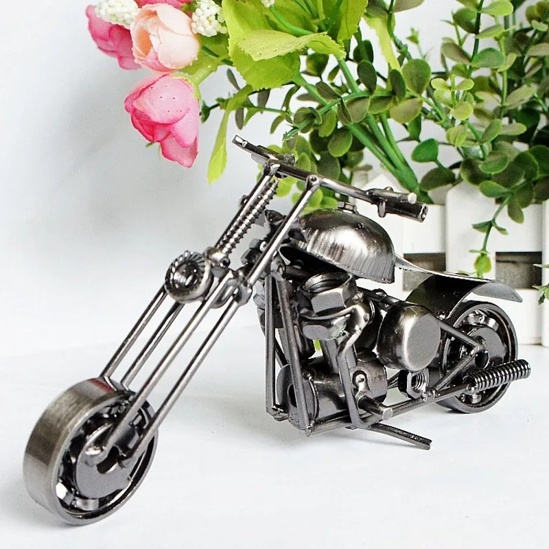 

Vintage Retro Metal Motorcycle Motor Model Fashion Home Kids Toy Gift Xmas