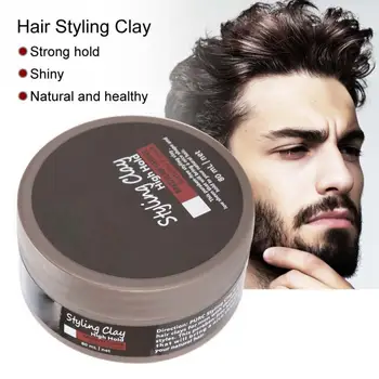 

80 ml Men Women Shiny Hair Styling Clay High Strong Hold Modeling Hair Pomade Wax ac