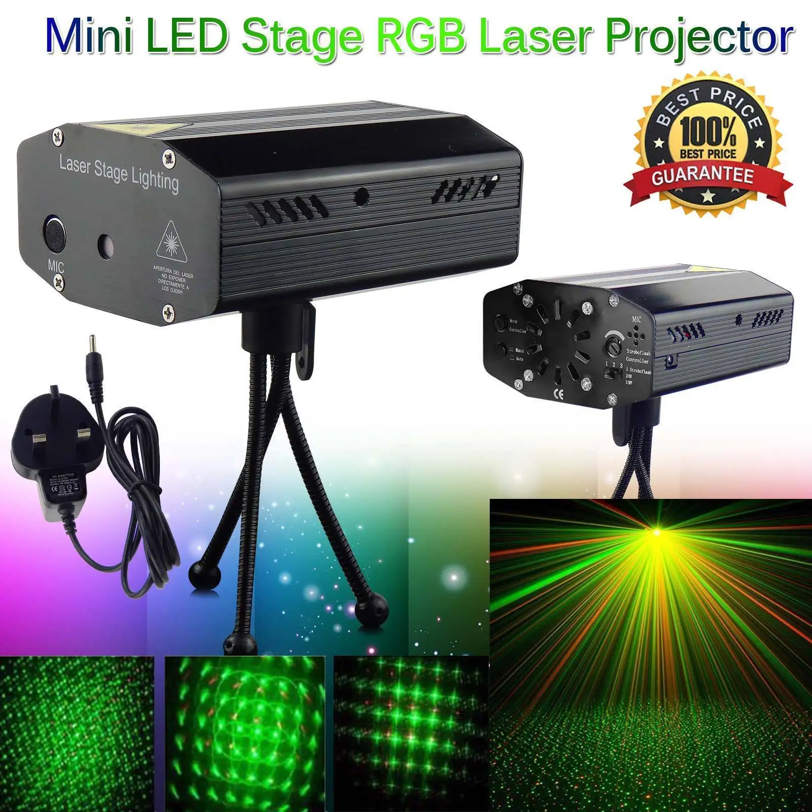 

Mini LED Laser Projector Christmas Decorations for home Laser Pointer Disco Light Stage Party Pattern Lighting Projector Shower