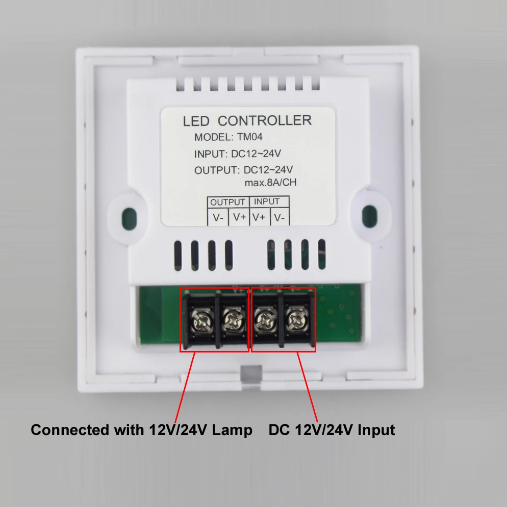 Сенсорный выключатель Led диммер 12V 24V 8a сенсорный выключатель для светодиодных лент сенсорный выключатели со светодиодным индикатором 12 v 24v Светодиодные полосы светильник