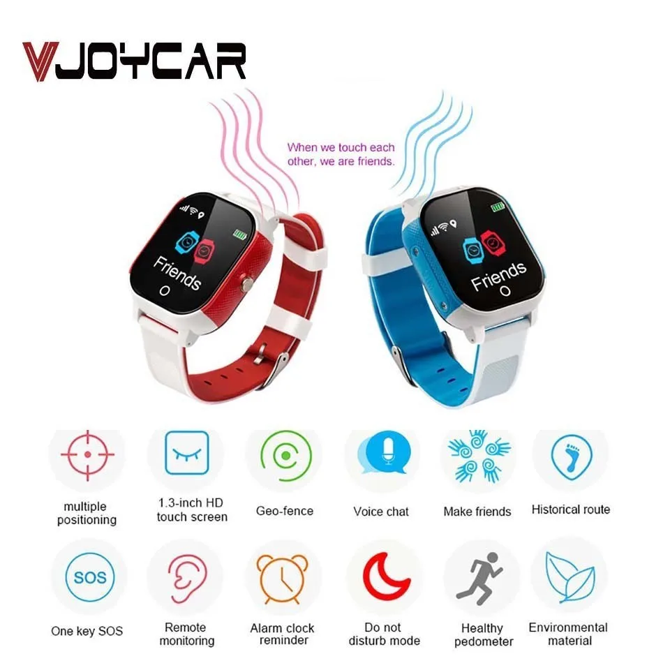 

Mini Smart Watch GPS Tacker Children Kids Voice Chat Phone Children Make Friends Call Location Real Time Tracking Devices