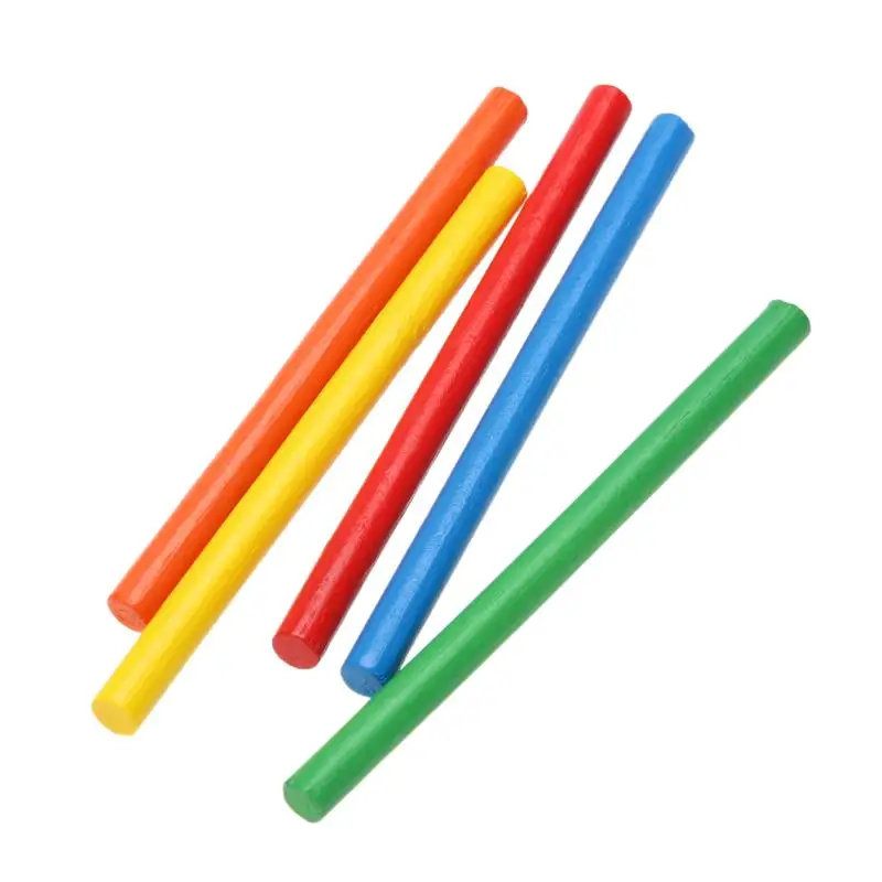 100 шт Нетоксичная краска красочные бамбуковые Счетные палочки дети для математики для дошкольников обучающая игрушка Монтессори игрушки