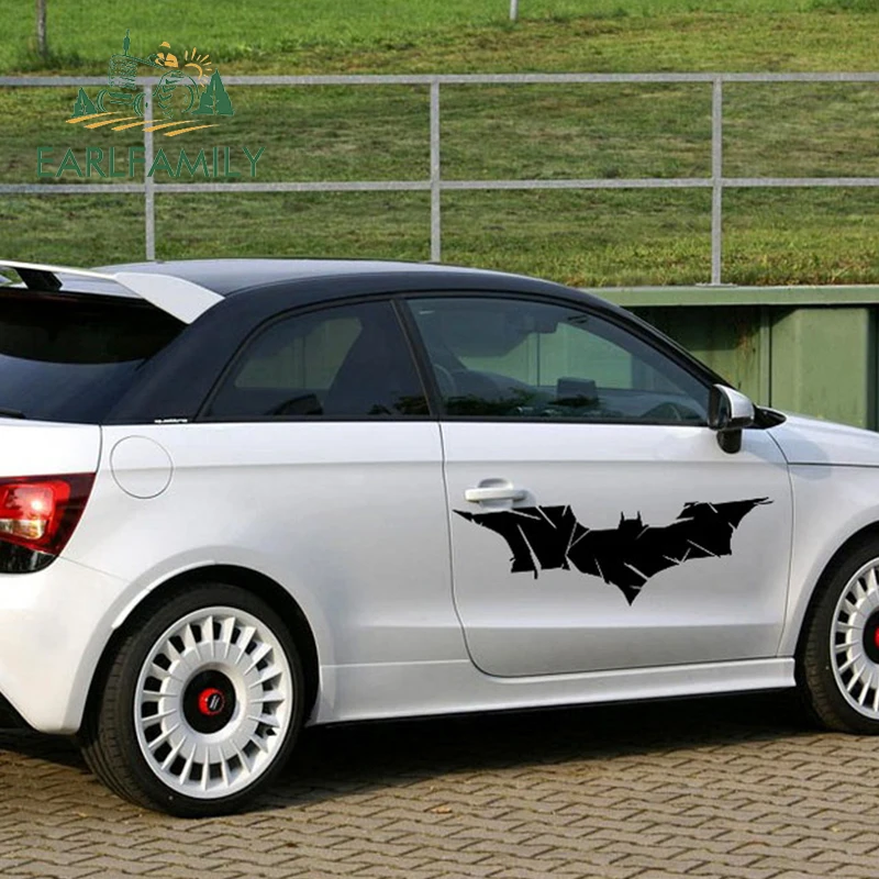 

EARLFAMILY 2x Strong Dynamic Batman Evolution Bats Car Sticker for Truck Window SUV Door Kayak Vinyl Decal JDM Flying Fighter