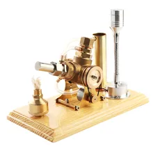 One Set Stirling Engine Model Hot Air Stirling Engine Generator Cylinder Engine Model School Education Equipment alloy engine motor hot air engine hot air physical model stirling fantastic perpetual
