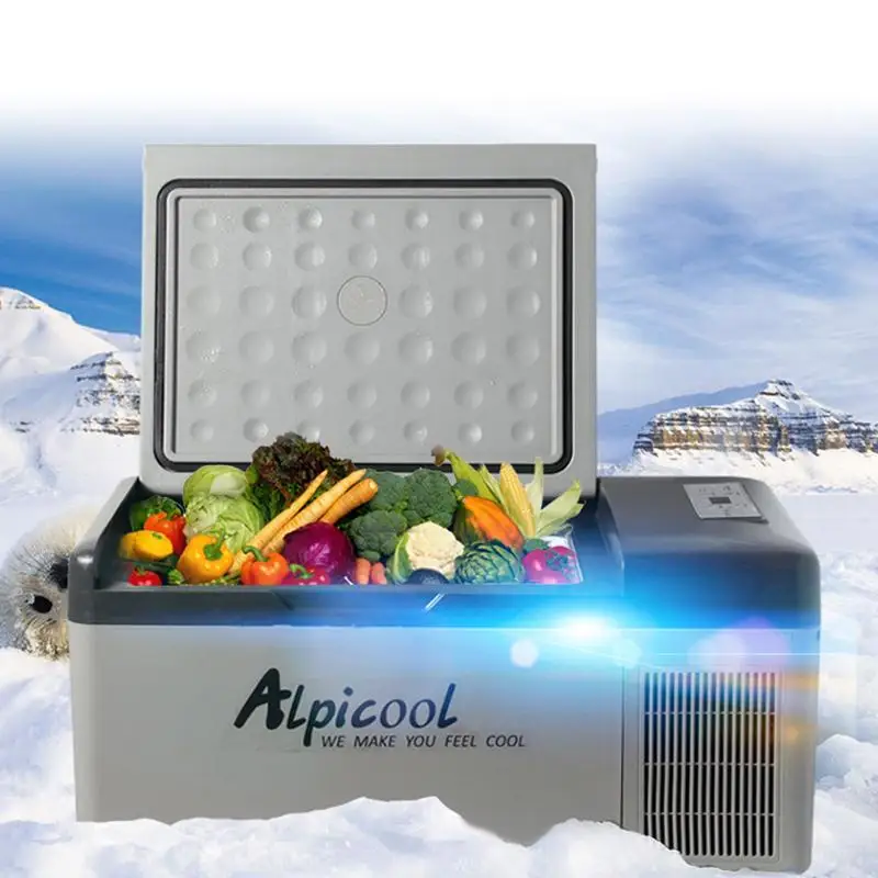 

18L 58x33x29cm 12/24V Portable Mini Fridge Car Refrigerator Freezer Caravan Camping Bar Outdoor Mini Cooler Compressor Fridges