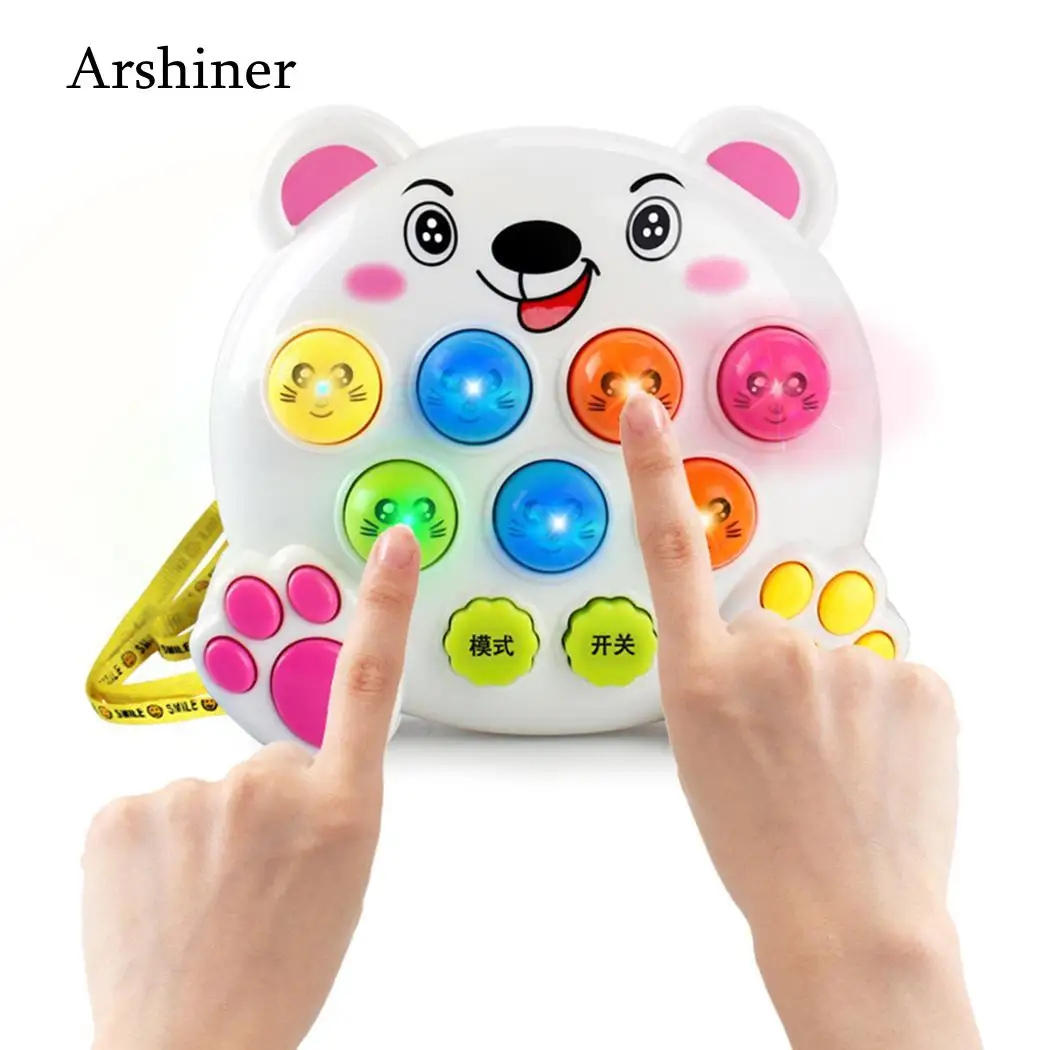 

2018 New Muti-functional Handheld Electric Mouse Babys Percussion Hammer Children's Educational Toys Music Game for Baby Gift