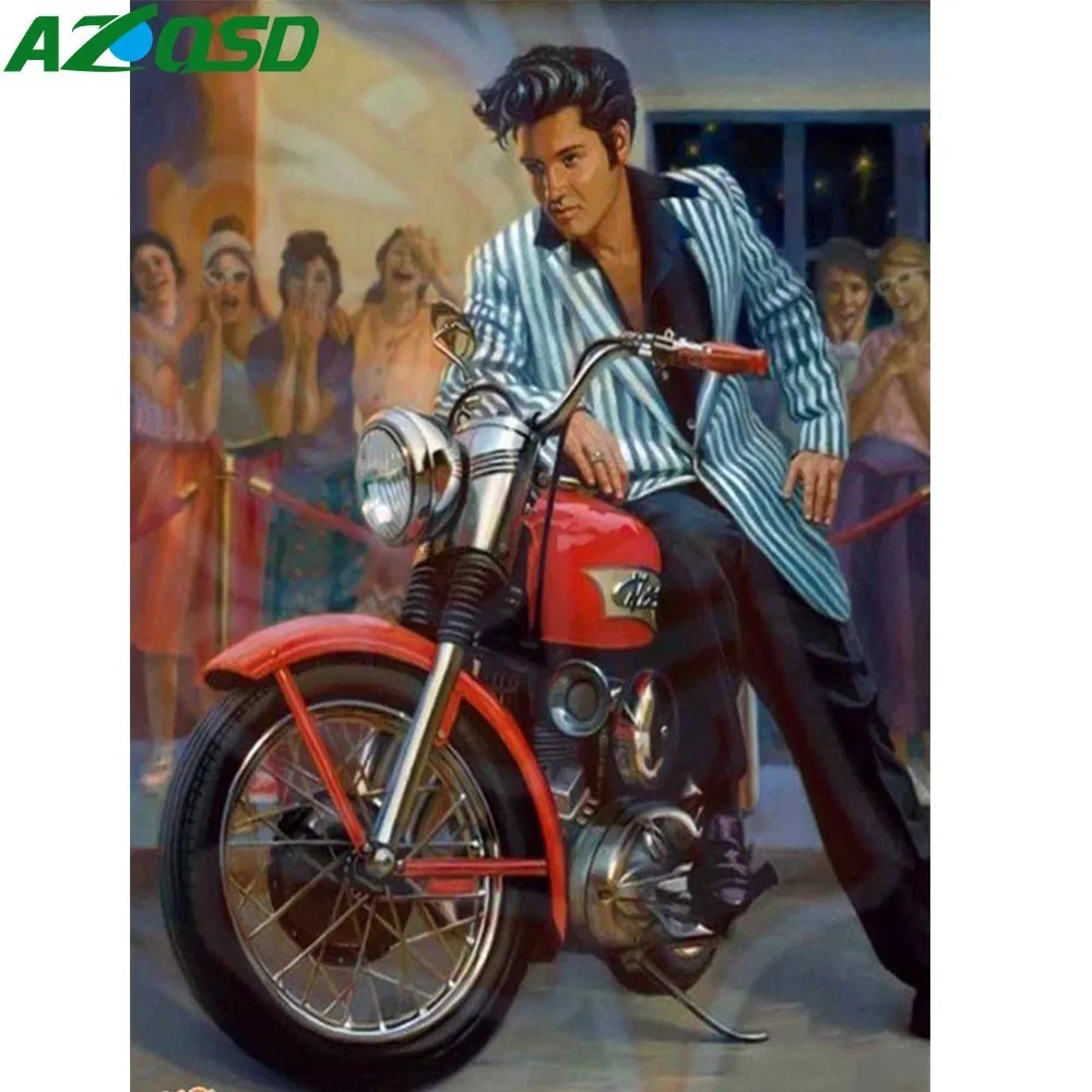 

AZQSD Oil Painting Portrait Painting Drawing Canvas Pictures DIY Acrylic Abstract Oil Painting By Number Home Decor SZGD040