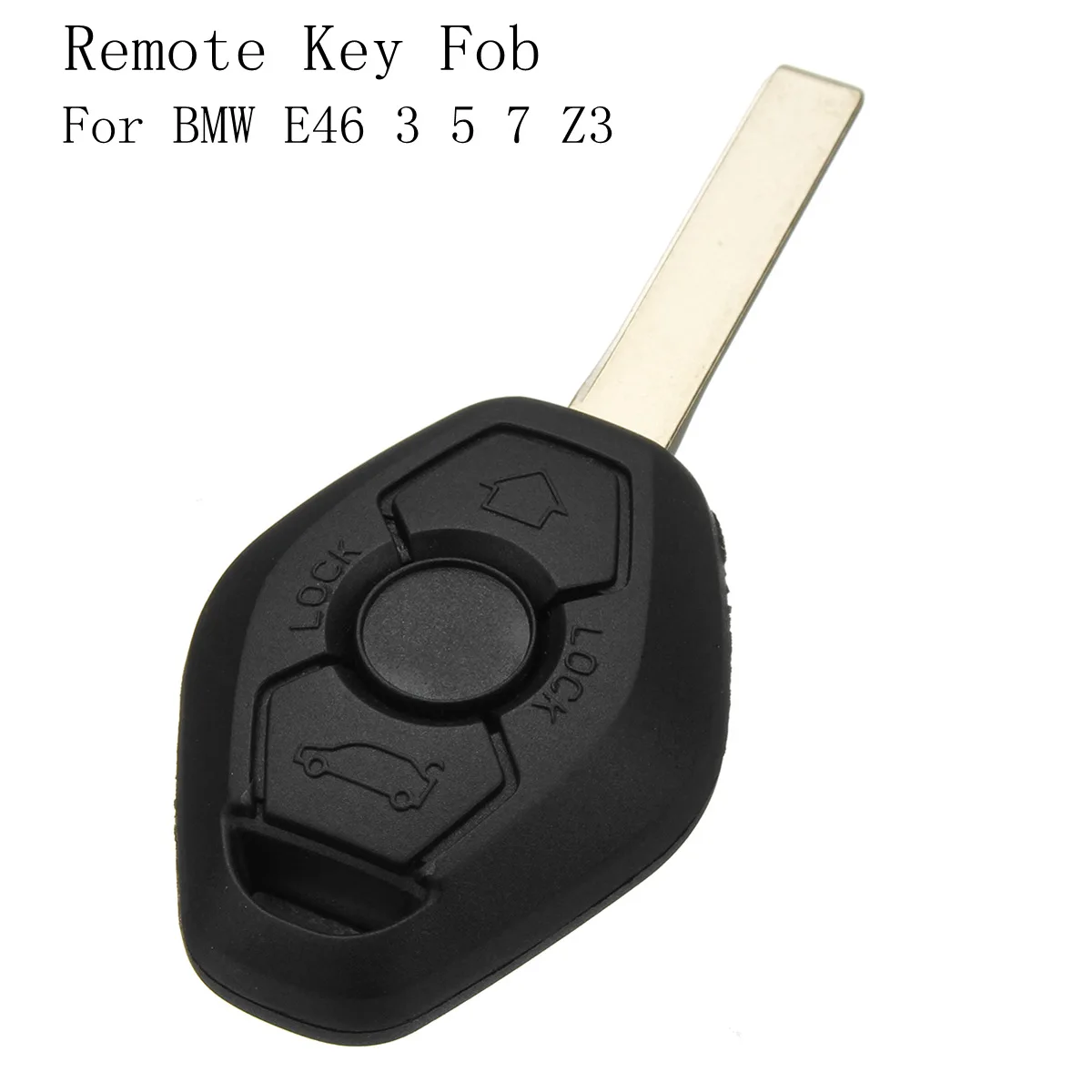 

3 Button Diamond Remote Key Case For BMW E46 3 5 7 Z3 Full Repair Kit + Battery