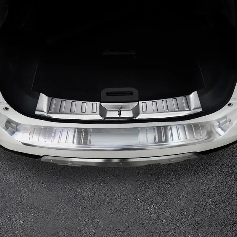 

Automovil Trunk Rear Panels Foot Pedal Exterior Accessories Car Styling Bright Sequins Sticker Strip 17 FOR Nissan X-TRAIL