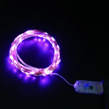 

20M Copper Led Fairy String Lights CR2032 Button Battery Operated Party Wedding Decoration Christmas Flasher Fairy Lights