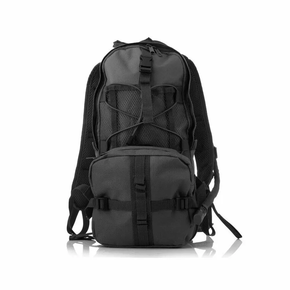 

Neutral leisure backpack solid color multi-function riding hiking travel bag water bag