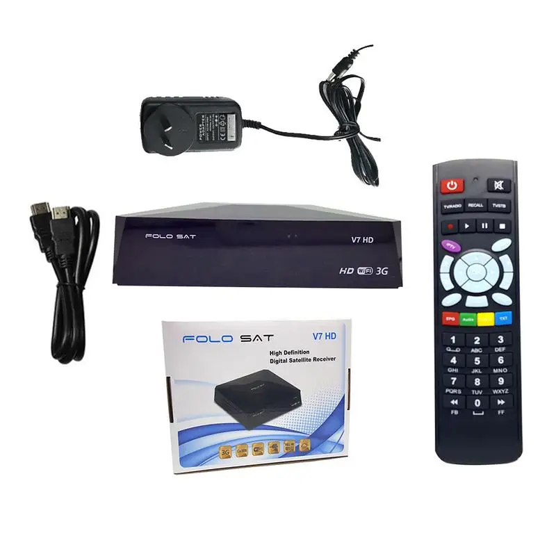 

For FOLOSAT V7 HD PowerVu Biss Key Cccamd DVB-S2 Smart TV Set Top Box Satellite Receiver