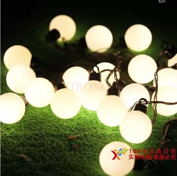 Светодио дный 5 м LED Navidad Light String 20 Ball 8 цветов черный провод светодио дный вечерние вечеринка праздник Рождество Свадебные украшения огни