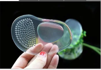

Arch Support Cushion Half Insole Silicone Gel Front Feet Shoe Pads Reusable Cushion Massage Foot Care Tool Pads 100pair