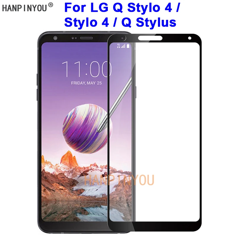 

For LG Q Stylo 4 Stylus Plus Alpha Stylus+ 6.2" 9H Hardness 2.5D Full Cover Toughened Tempered Glass Film Screen Protector Guard