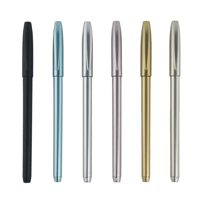 

1 Pieces Lytwtw's Solid Color Black Ink Unisex Pen 0.38mm Needle Gel Pen Office Learning Writing Pen School Supply G-3269