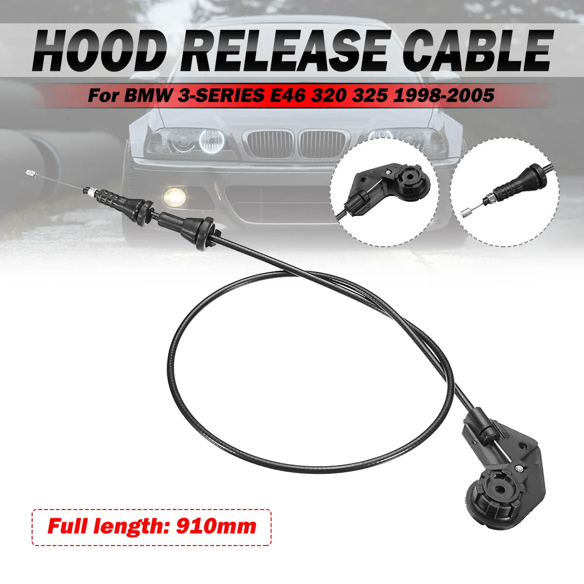 

Engine Hood Release Cable/Bowden Cable For BMW 3er E46 320 325 1998-2005 51238208442