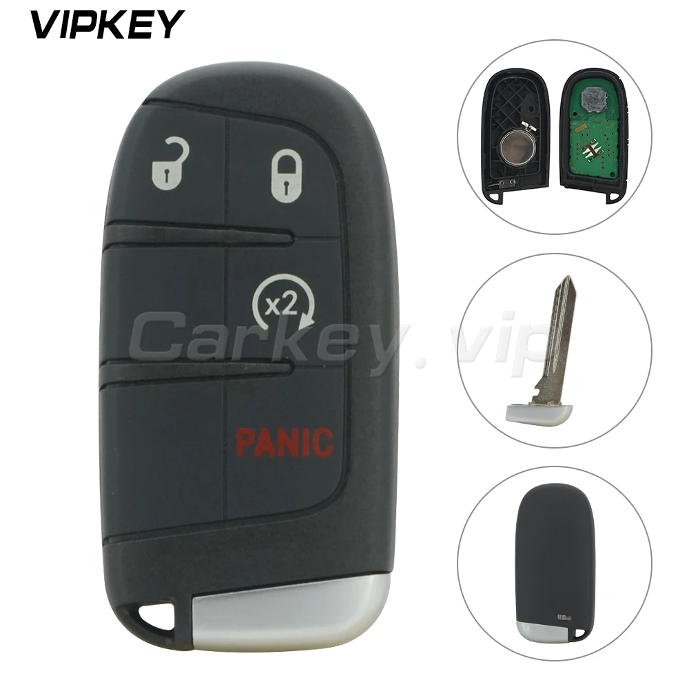 

Remotekey4 button 434Mhz with 46 chip 68143500AA 68143500AB 68143500AC for Jeep Grand Cherokee 2014-2017 Smart key M3N-40821302
