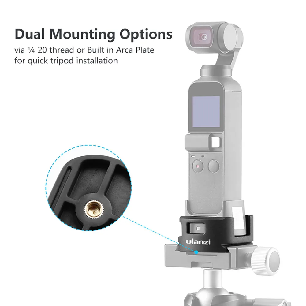 ULANZI OP-4 ABS Адаптер штатива для DJI Osmo Карманный WiFi базовый аксессуар с головкой штатива быстроразъемное крепление легко установить