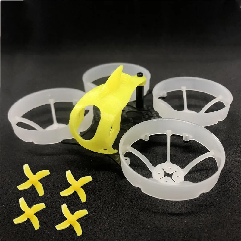 

FullSpeed TinyLeader Spare Part 75mm Brushless Whoop Frame Kit w/ Canopy & 40mm 1.5mm 4-Blade Propeller for RC Drone FPV Racing