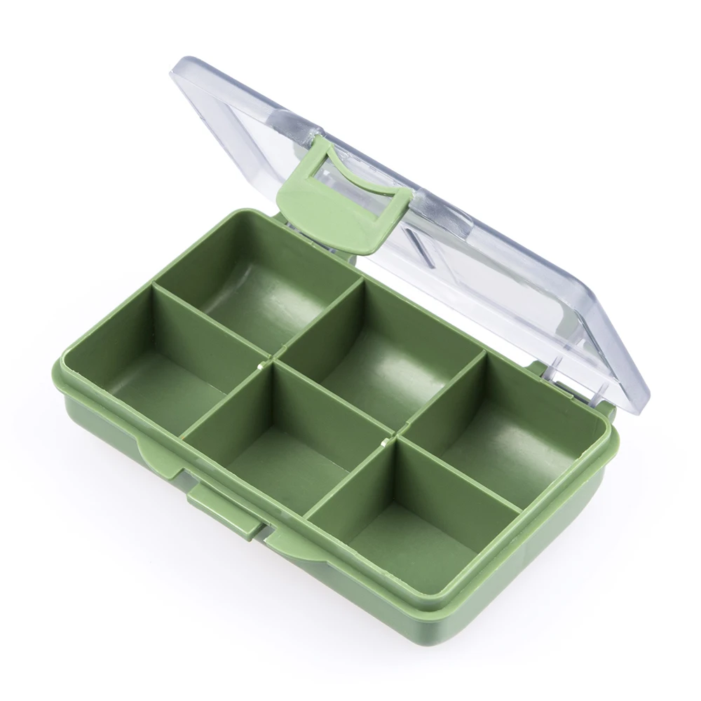 

Fishing Tackles Box 6 Compartments Tackle Storage Box for Fishing Accessories