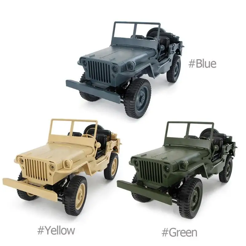 

JJRC Q65 1:10 RC Car 2.4G 4WD Convertible Remote Control Light Jeep Four-Wheel Drive Off-Road Military Climbing Car Toy Kid Gift