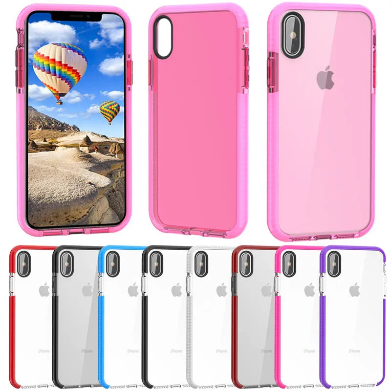 

HD Clear Phone Cases For iPhone X XR XS Max Soft TPU Transparent Case Shockproof Cover For iPhone 11 pro max xr x 7 8 6 6s Plus