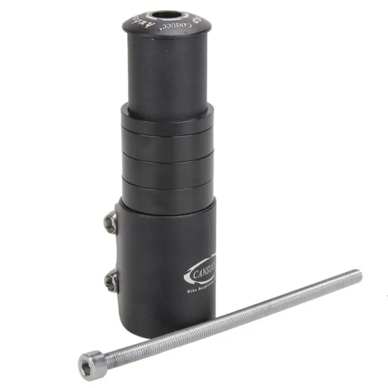 

12cm Bicycle Handlebar Extender Fork Stem Rise Up Extension Heads Up Black Bike Fork Extender MTB Mountain Cycling Part Z70