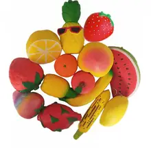 LeadingStar Squishy Toys Slow Rising Fruit Squishy Set Kawaii Hand Wrist Toys Stress Reliever Kid's Toys