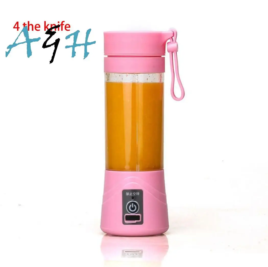 

500ml 6/4/2 Blades Mini USB Rechargeable Portable Electric Fruit Juicer Smoothie Maker Blender Machine Sports Bottle Juicing Cup